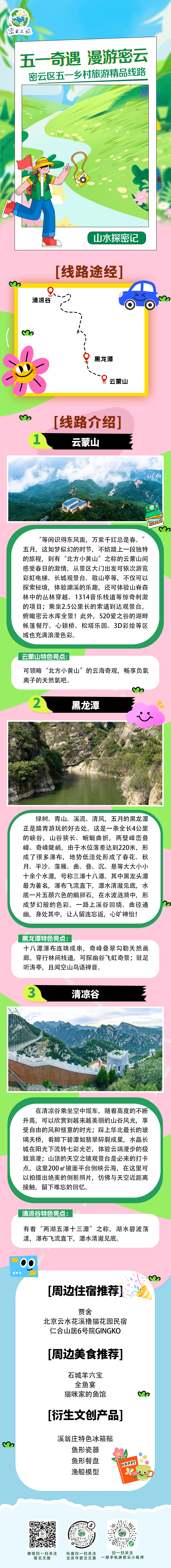 “五一奇遇 漫游密云”乡村旅游精品线路